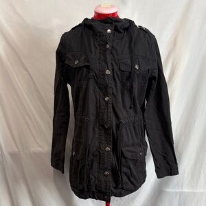 Stylish Black Utility Jacket for Women
